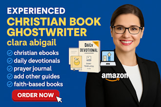 write inspiring christian books, devotionals and prayer book