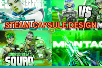 steam capsule art game banner game poster logo steam graphic