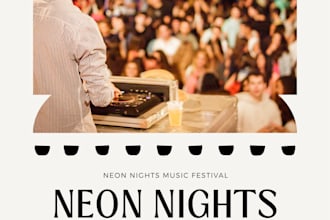 design a custom, eye catching poster for your event or promotion