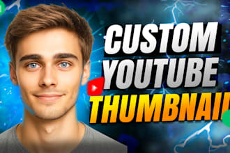 design catchy youtube thumbnails within 24 hours