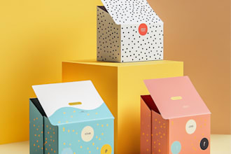 do amazon packaging box and label design for your product