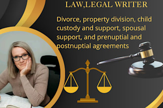be your lawyer to write and review legal contracts, projects demand letter,
