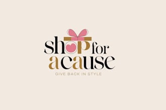 create graceful and fantastic gift shop  logo design