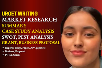do market research, business plans, swot, competitor case study analysis reports
