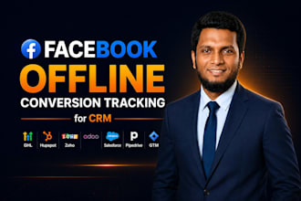 setup facebook offline conversion tracking for CRM ghl, hubspot, zoho, odoo, GTM