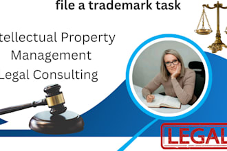 file a trademark task for you as your attorney