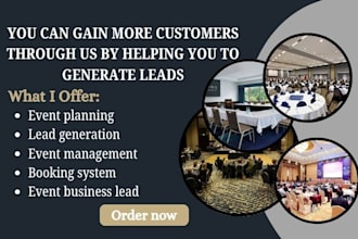 lead generation and automating system for your event planning website 24