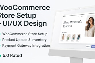 design wordpress woocommerce store setup import product upload payment g ateway