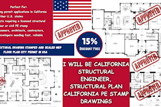 be california structural engineer, structural plan california pe stamp drawings