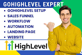 design gohighlevel landing page automation sales funnel ghl website integration