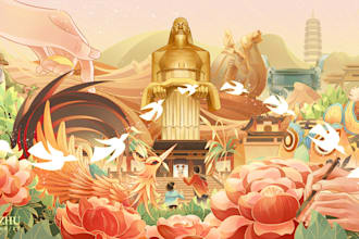 hand draw anything you want, especially about chinese culture