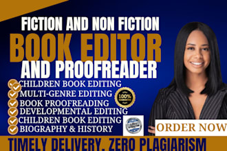 ghostwrite, humanize ai, proofread and developmental edit, fiction, non fiction