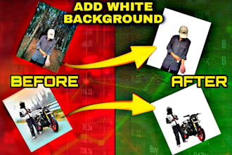 remove and add white background your image