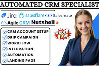 setup amocrm salesflare salesmate workflow nutshell crm agile crm jira capsule