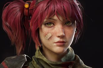 create realistic 3d character model for game, 3d metahuman, animation, ai model