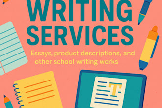 write school level essays and paragraphs in english