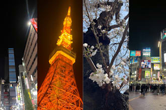 take high quality street photos of tokyo for you