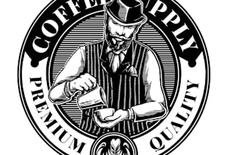 design amazing luxury coffee shop logo
