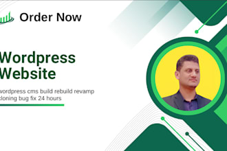 wordpress cms build rebuild revamp cloning bug fixing in 24 hours