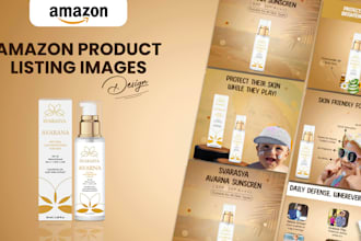 design engaging amazon product listing images, infographics or a plus content