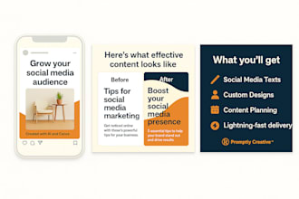 create ai optimized social media posts with design in 48h