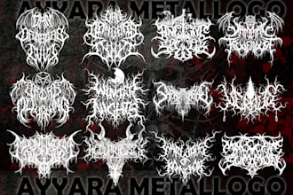 make and design your killer black metal logo