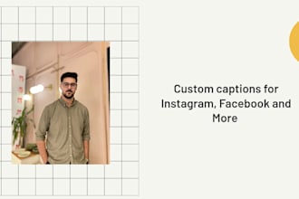 write social media post captions