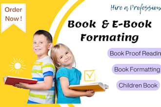professionally format your paperback and kindle book for amazon KDP