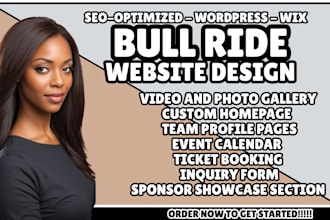 bull ride website, rodeo website, western sports website