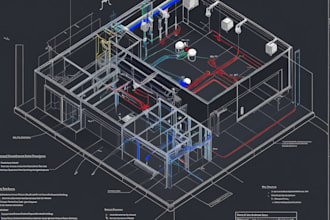 design mep drawings, electrical plan, plumbing, hvac for city permit