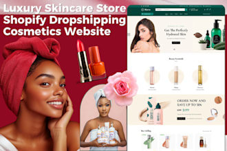 skincare shopify store cosmetic store skincare cosmetics dropshipping website