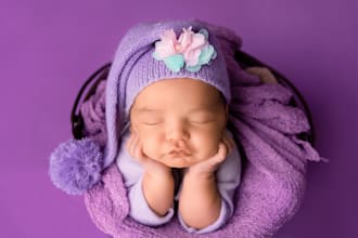 professionally retouch kids, family, maternity, and newborn photos