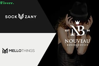 do luxury clothing fashion brand, monogram and apparel fashion logo design