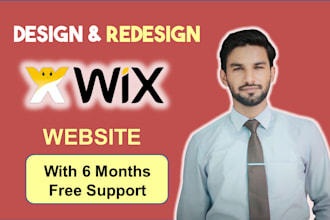 design wix or redesign a wix website design or wix store