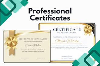 design editable certificates for any occasion