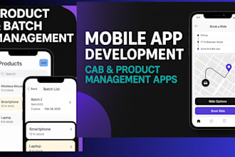develop mobile apps for cab service or product management with mvvm