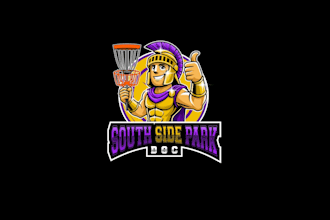 create high quality and beautiful disc golf logo design