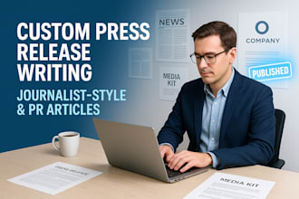 write a custom press release or PR article in a journalist style