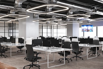 design office interior ,workstation ,reception, home office