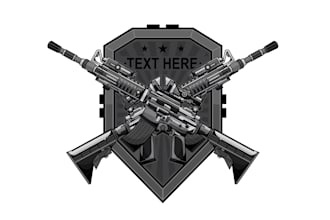 create wonderful and excellent gun shop logo design