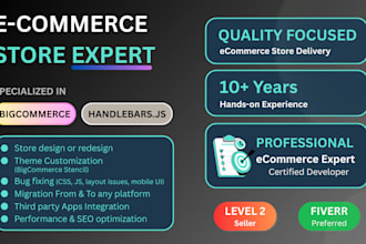 fix, customize, and redesign your bigcommerce store