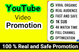 promote your youtube channel videos organically