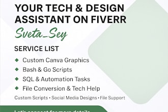 automate tasks and support your tech and design needs