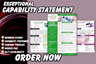 design a creative federal capability statement