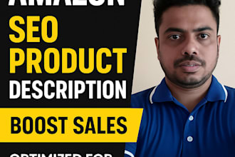 write seo optimize amazon products description fba listing