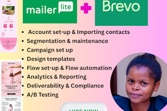 do email and SMS marketing in mailerlite, brevo, automation, management