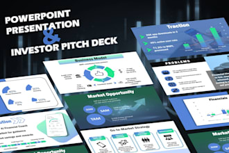 design investor pitch decks for businesses and startups