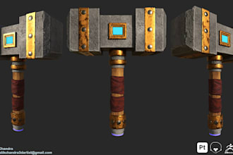 create stylized, low poly models, game props or asset packs