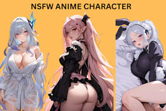 draw hot nsfw anime character fanart oc furry lesbian gay nsfw illustration
