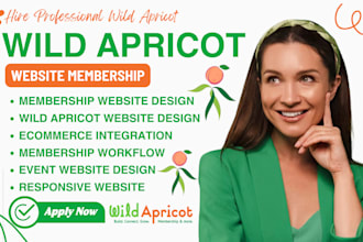 build wild apricot website, membership website, event management